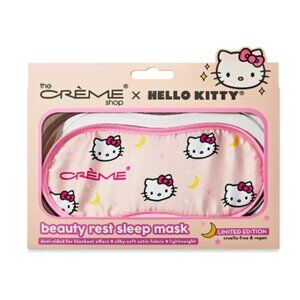 Hello Kitty x The Crème Shop Silky Sleep Mask Satin Beautyrest Travel Eye Cover